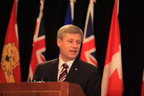 Stephen Harper Podium